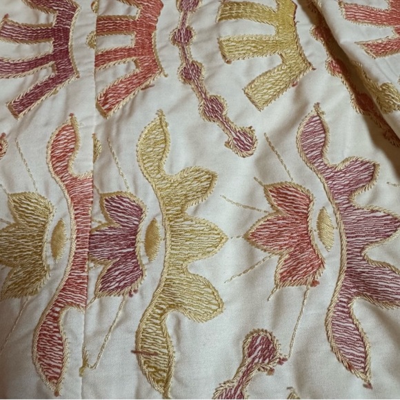 Cynthia Steffe Cream and Orange A-Line Skirt - Picture 6 of 9